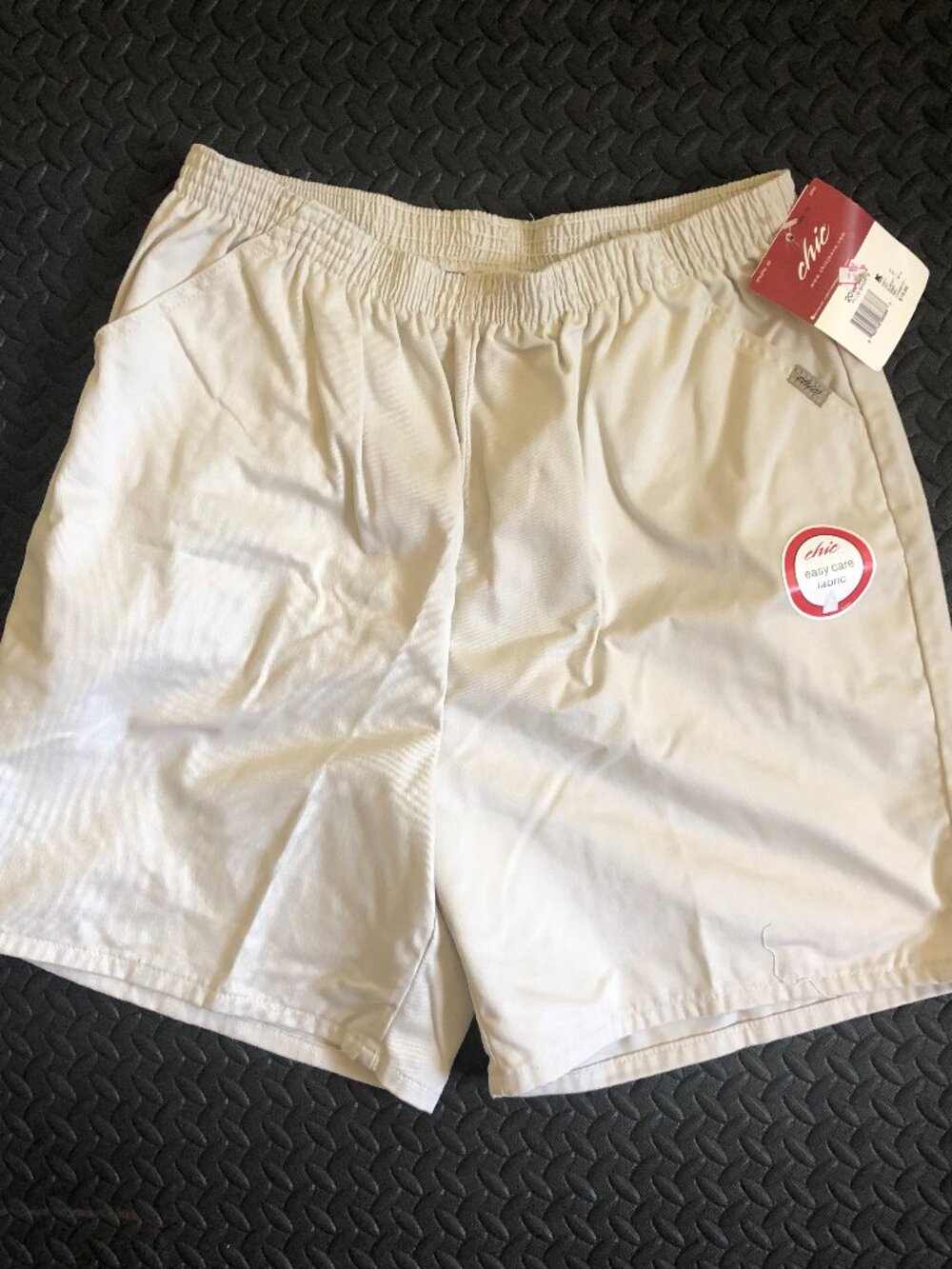 CHIC EASY CARE FABRIC ELASTIC WAIST BAND SHORTS PLUS SIZE 20W